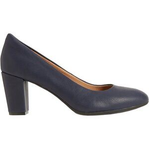 NEW SOFFT Leather Parisa Comfort Heels in Navy for women 2511 3S7